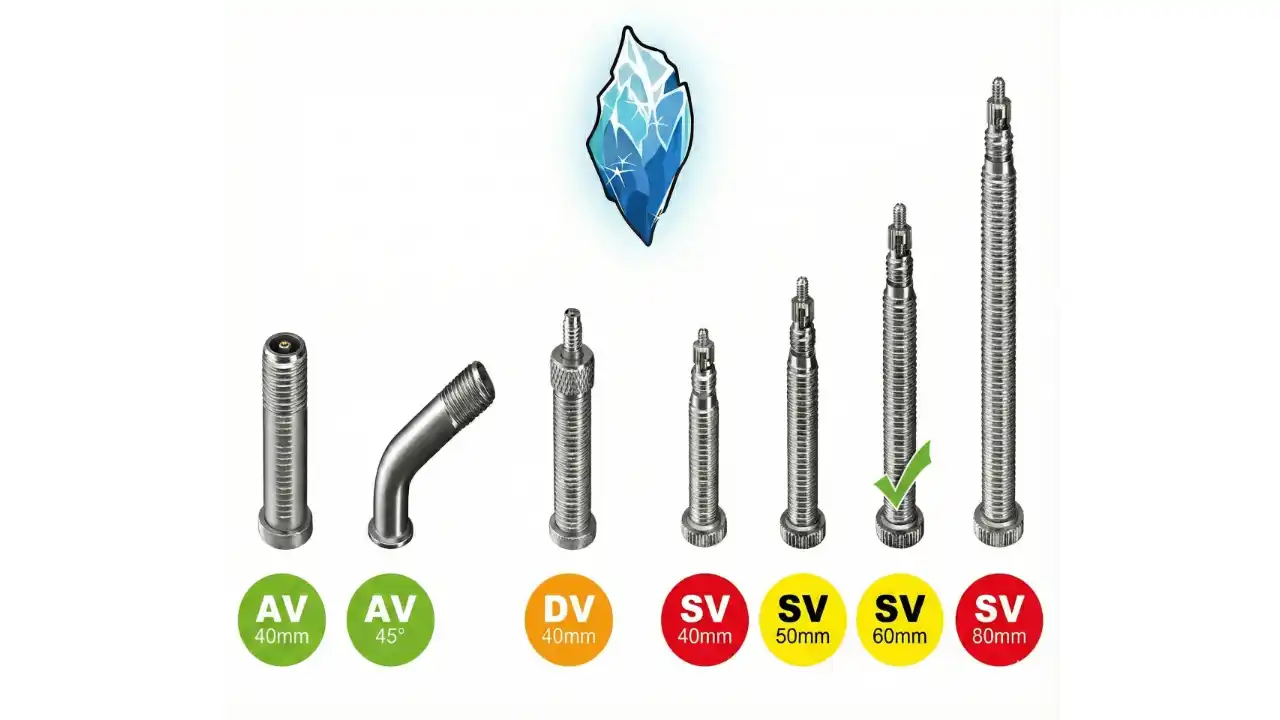 Schwalbe inner tube valve types and lengths overview